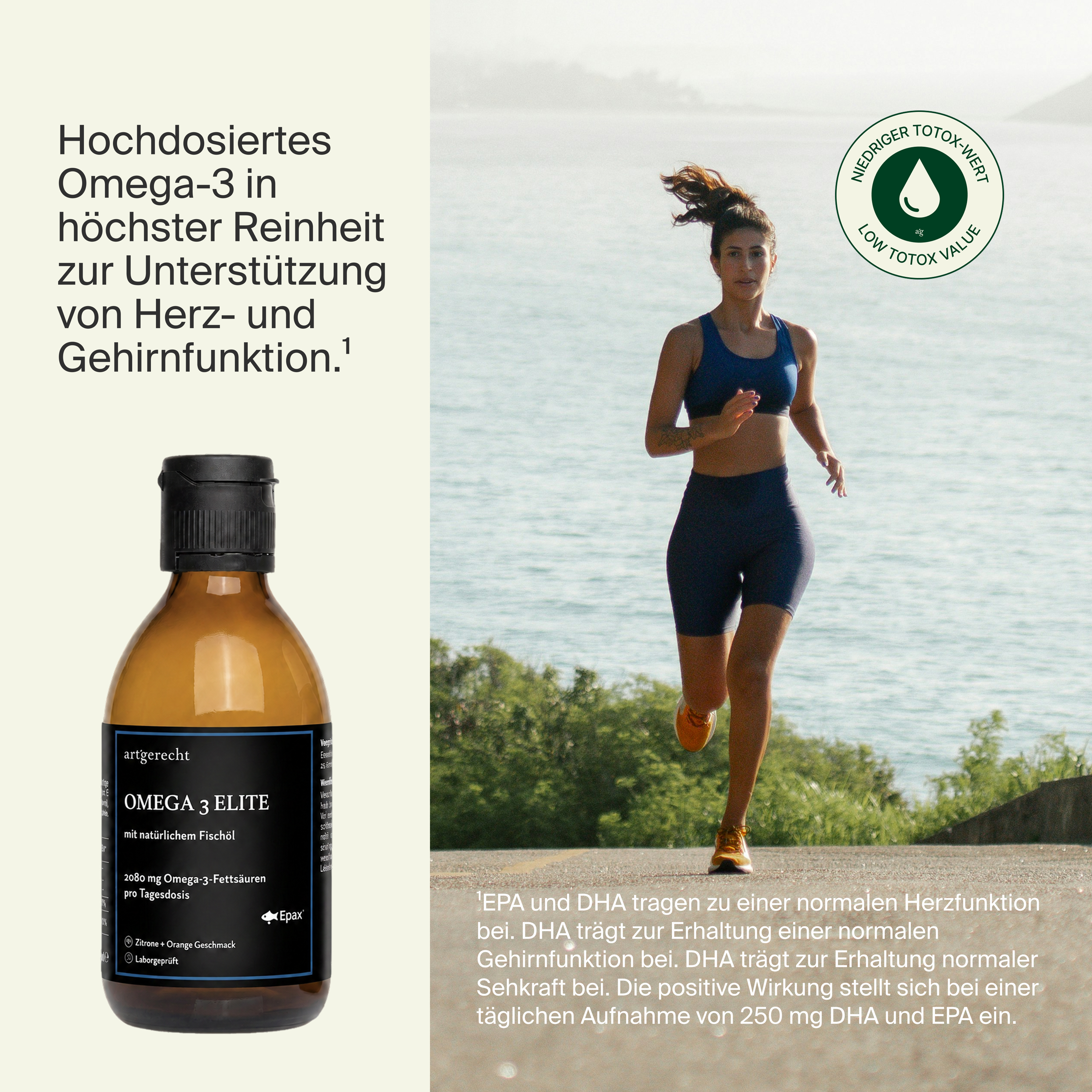 Omega 3 flüssig | 2.000 mg Fischöl