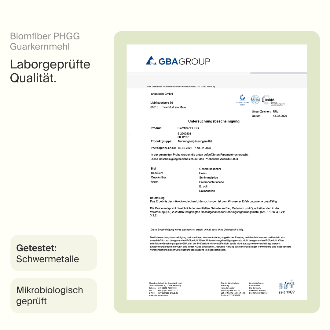 Biomfiber PHGG Guarkernmehl