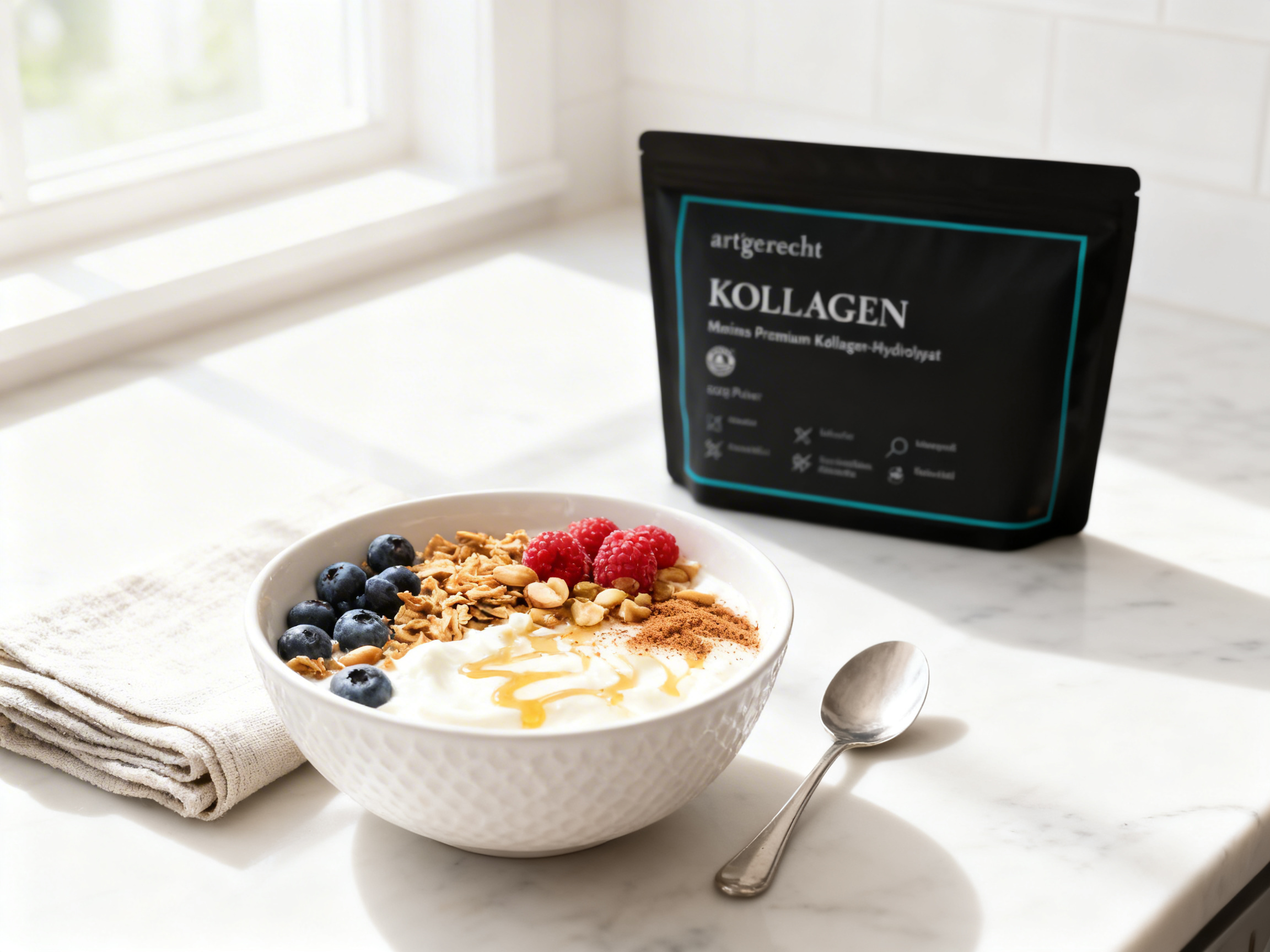 Collagen by the spoonful - yogurt recipe for natural beauty from within