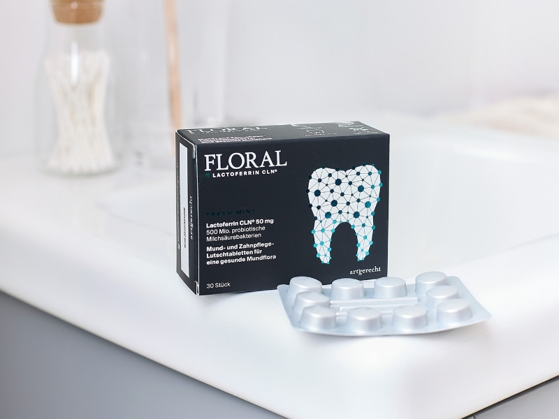 Illustration eines gesunden oralen Mikrobioms