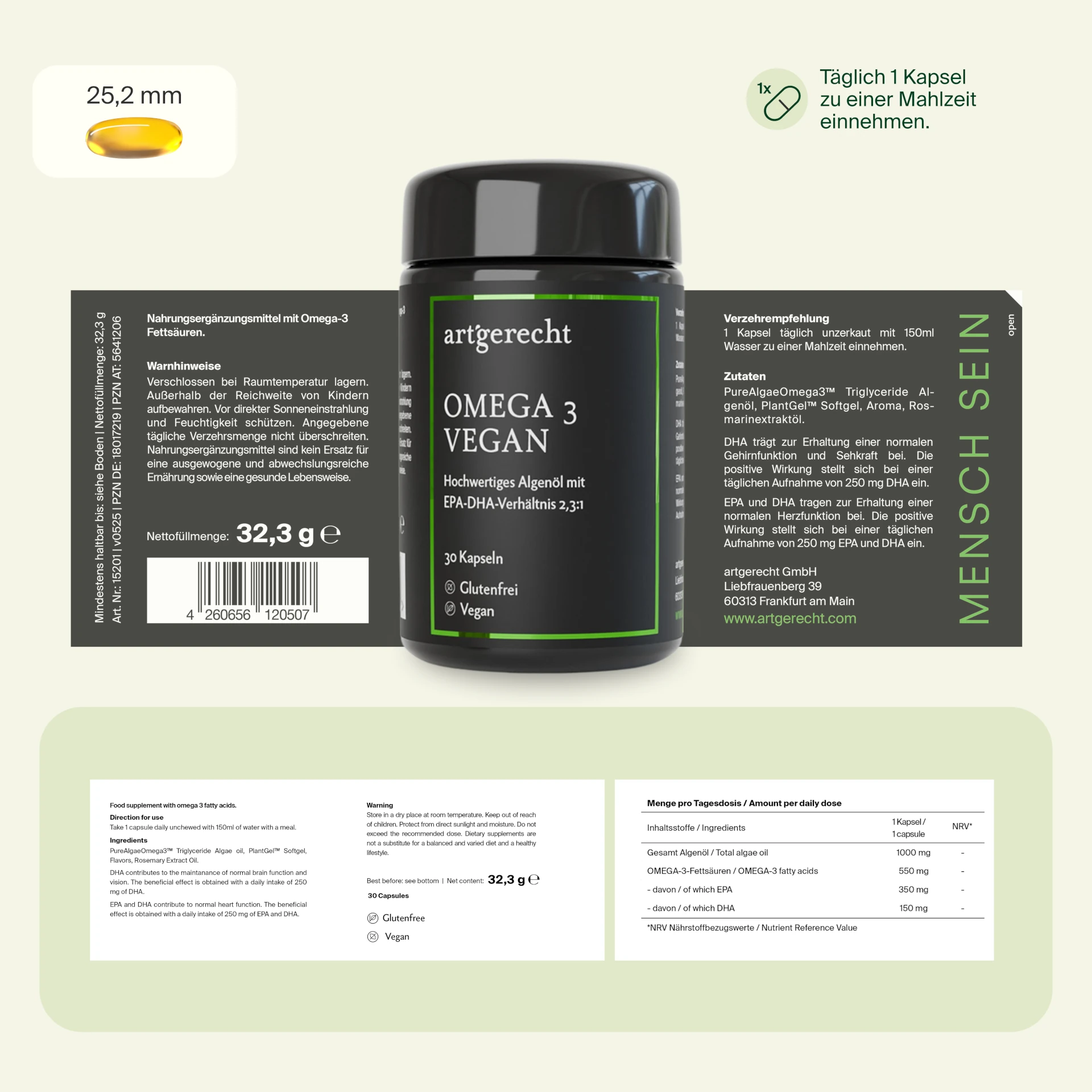 Omega 3 Vegan EPA 350 DHA 150