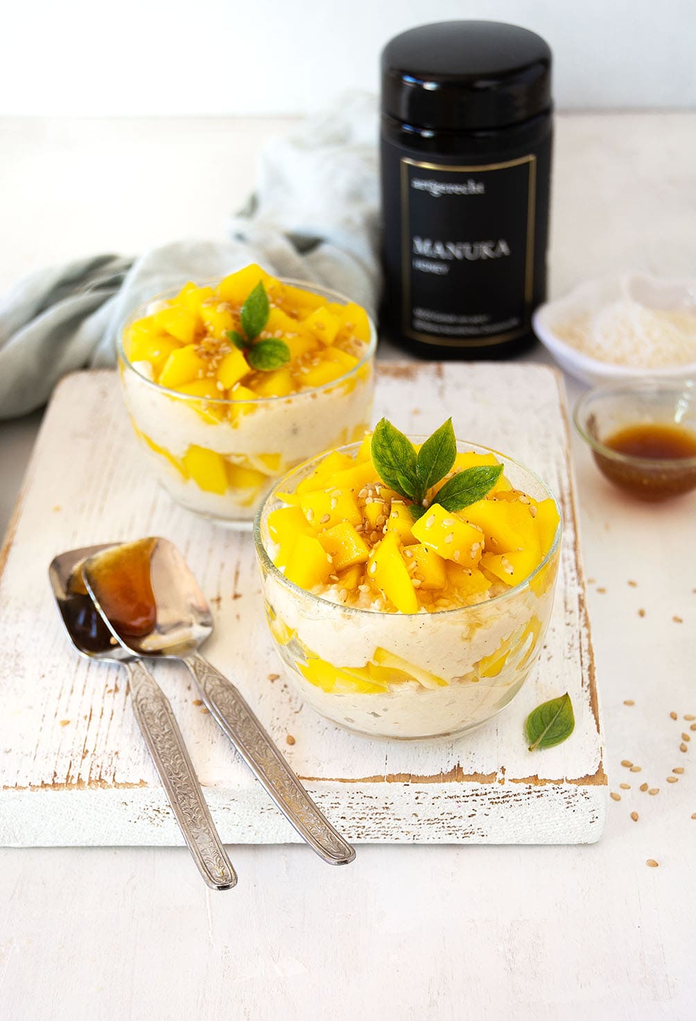Tropisches Mango-Kokos-Dessert – Schnell & vegan