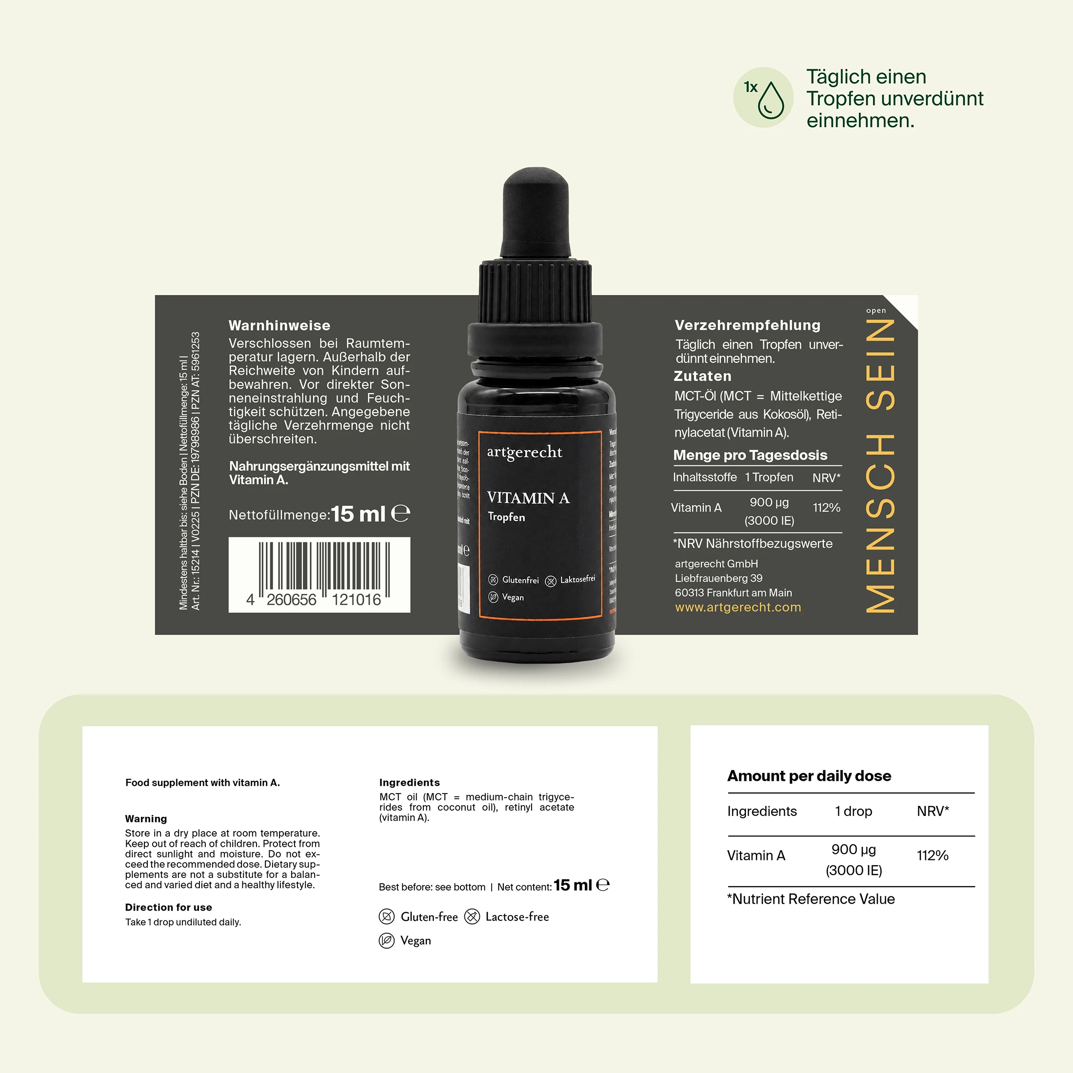 Vitamin A Tropfen 3.000 I.E