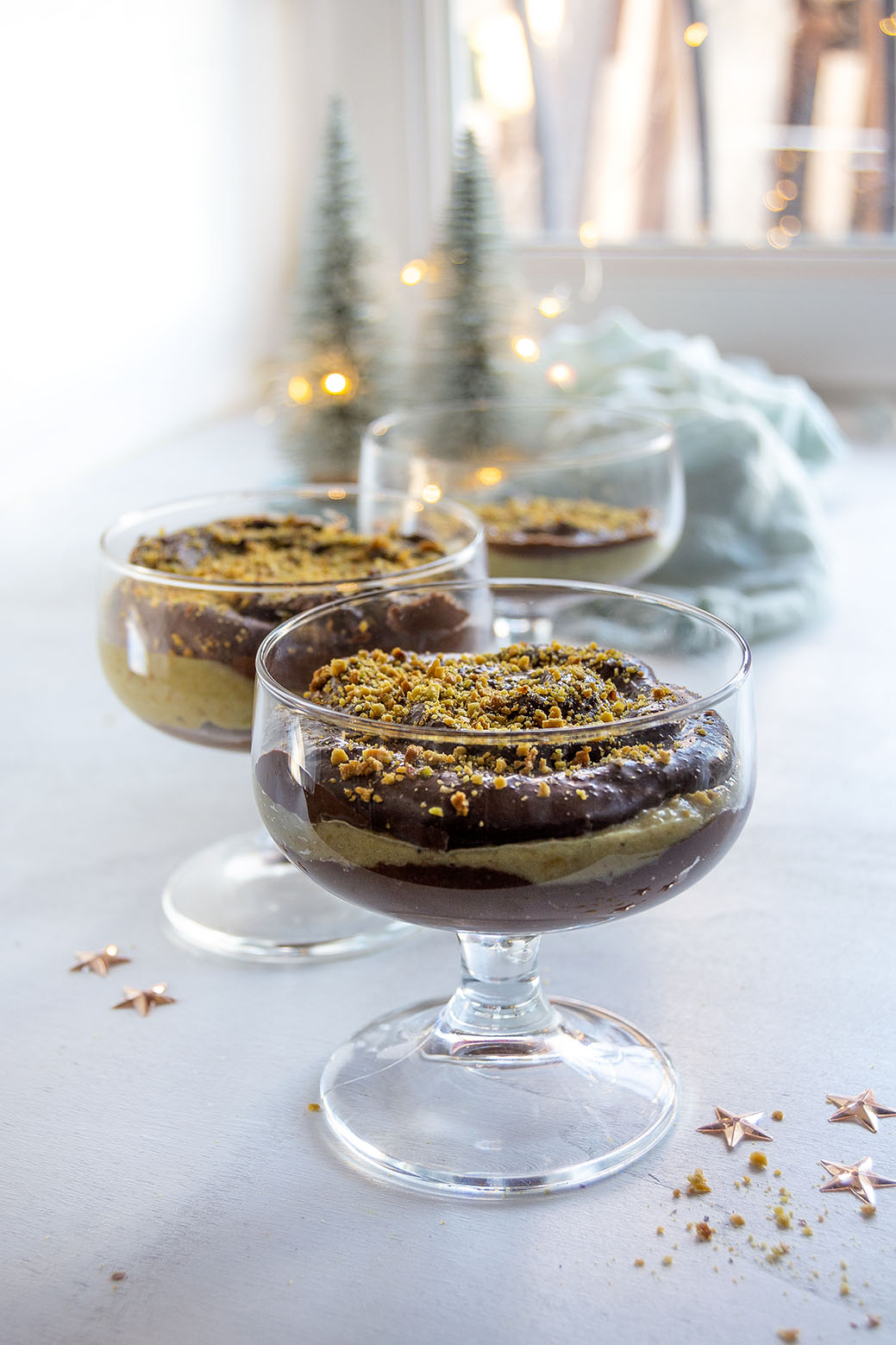 Cremiger Schoko- & Pistazien-Pudding – So gelingt das raffinierte Dessert