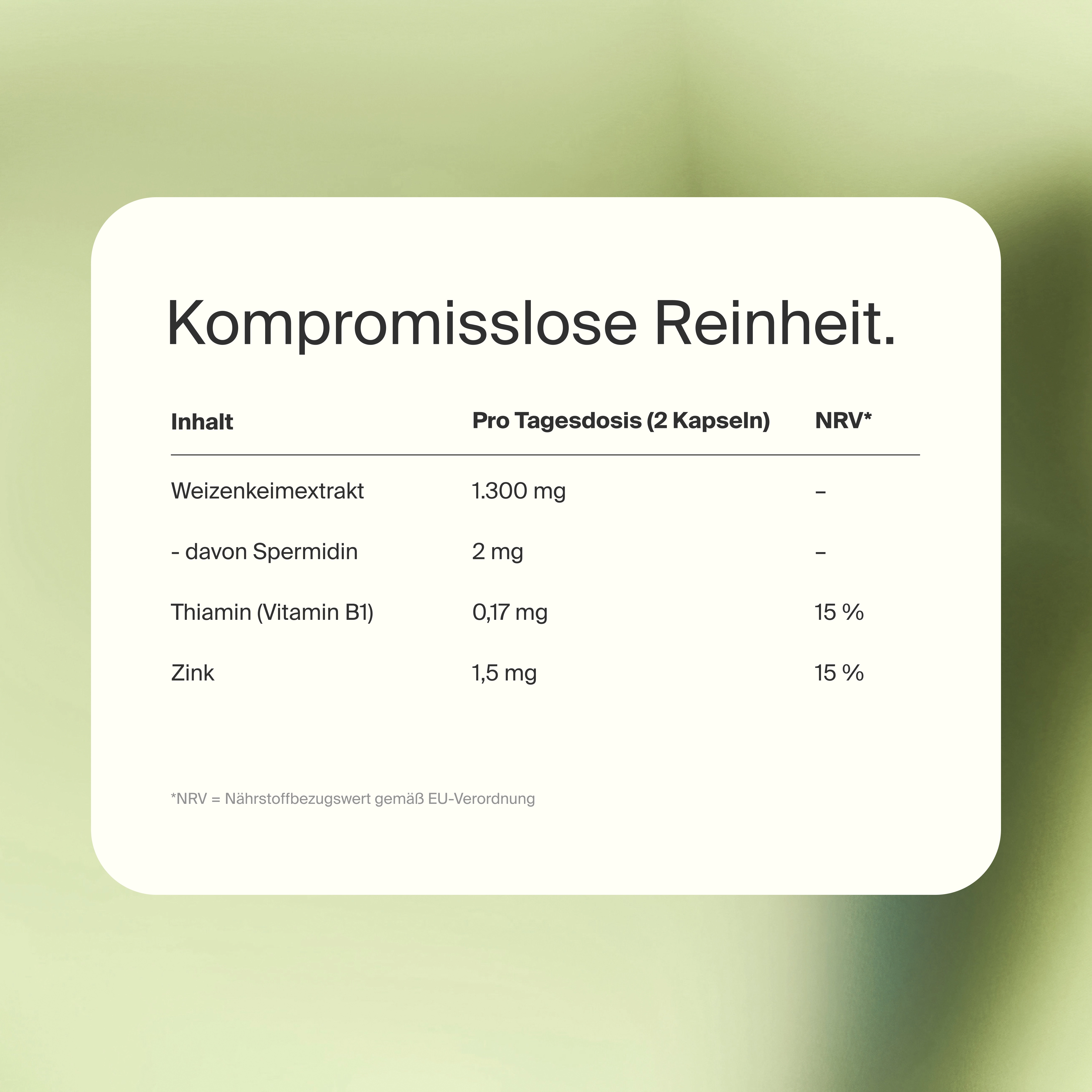 Spermidin Longevity