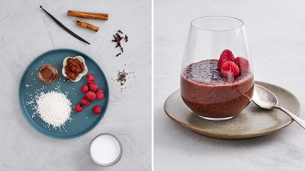Rezept für Tapioka-Gewürz-Pudding. Schnell und einfach gemacht. Gesund und RESET geeignet.