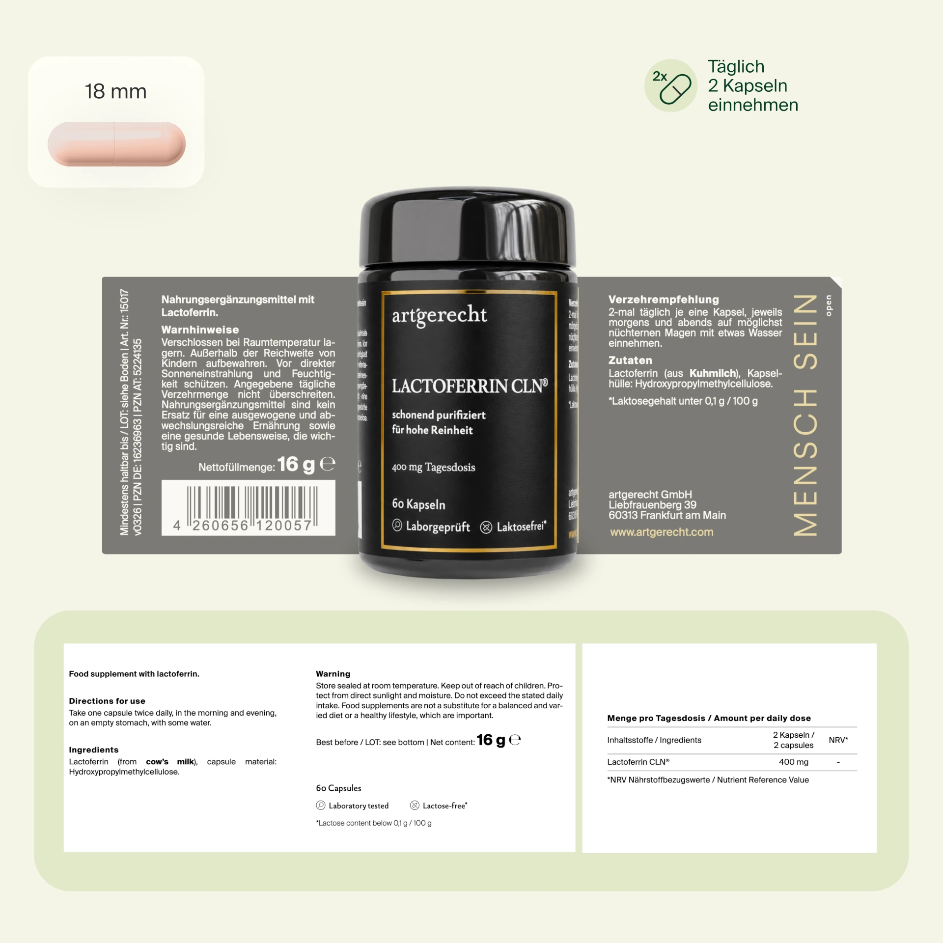 Lactoferrin 60 Capsules