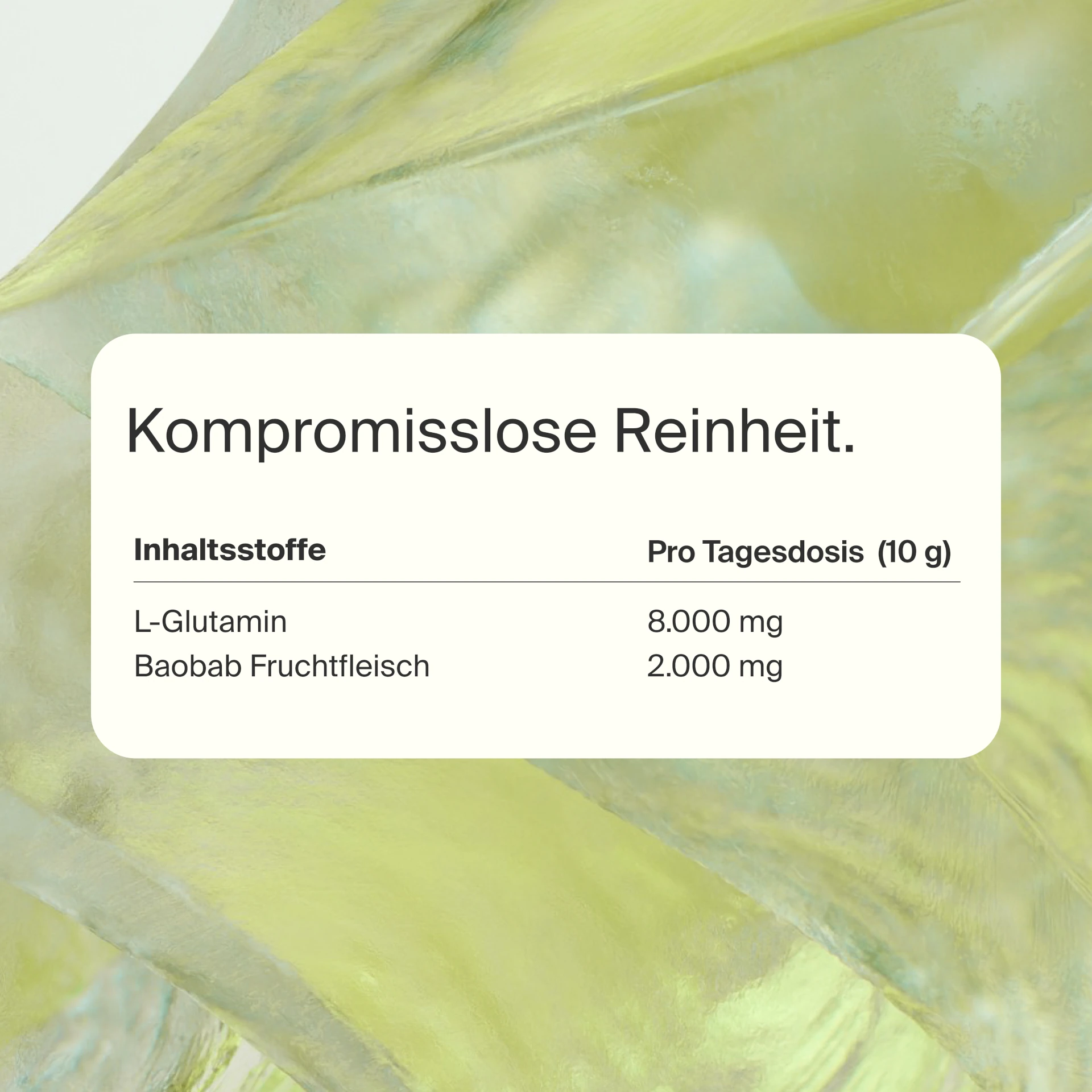 L-Glutamin 300g | mit Baobab Fruchtfleisch