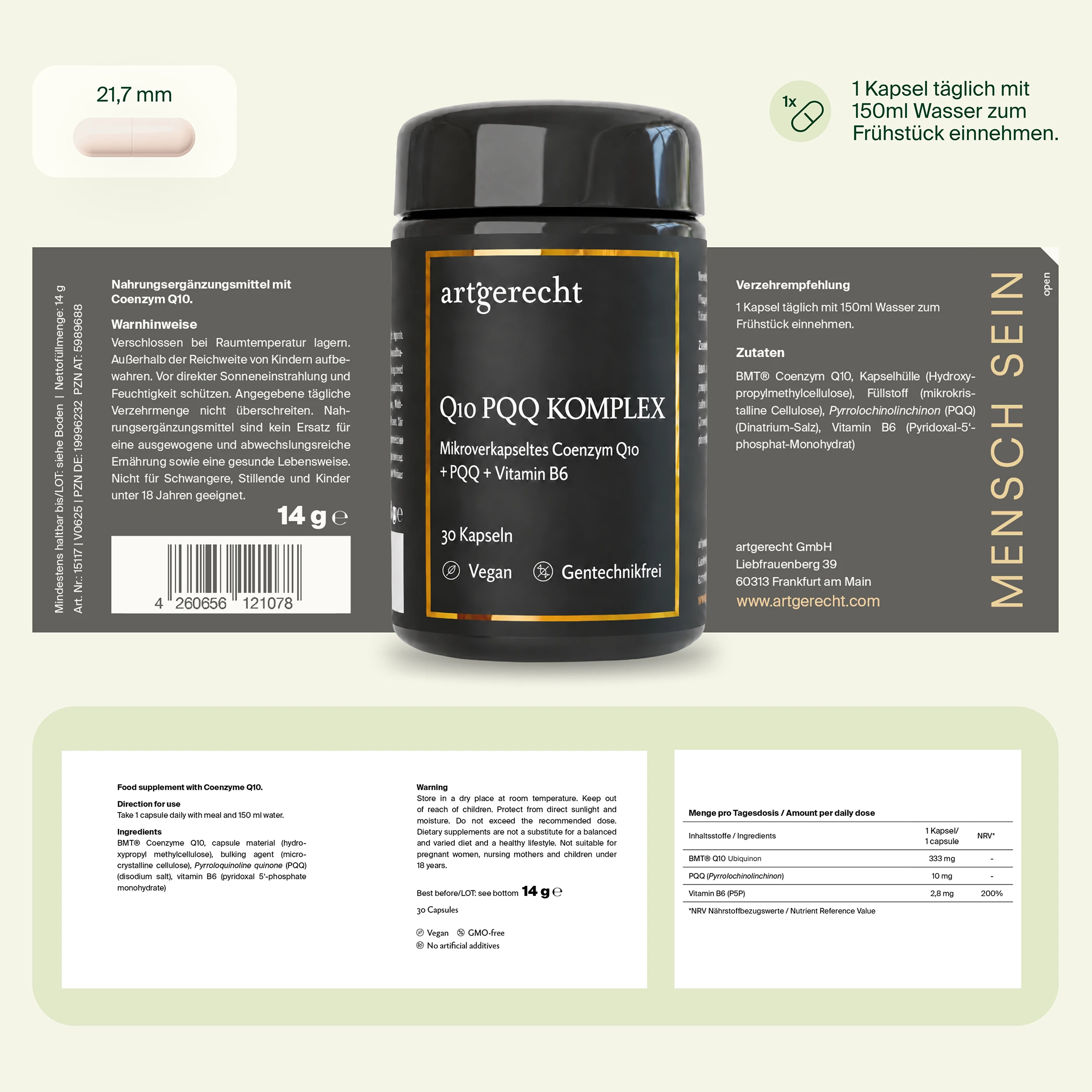Coenzym Q10 PQQ Komplex