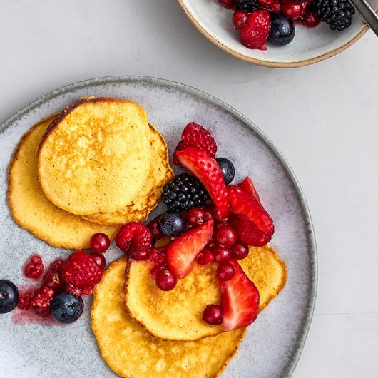 Pancakes mit Beeren