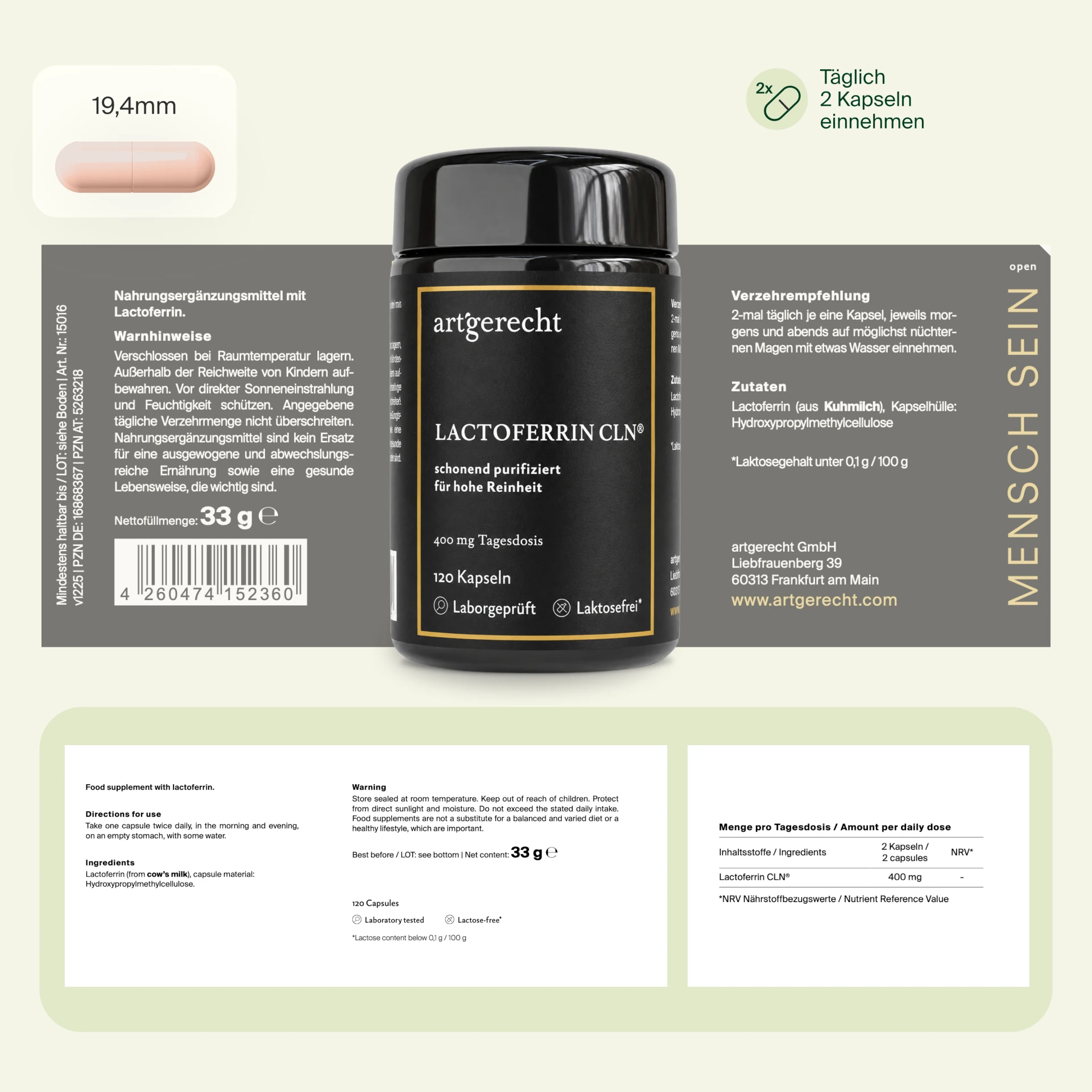Lactoferrin 120 Capsules
