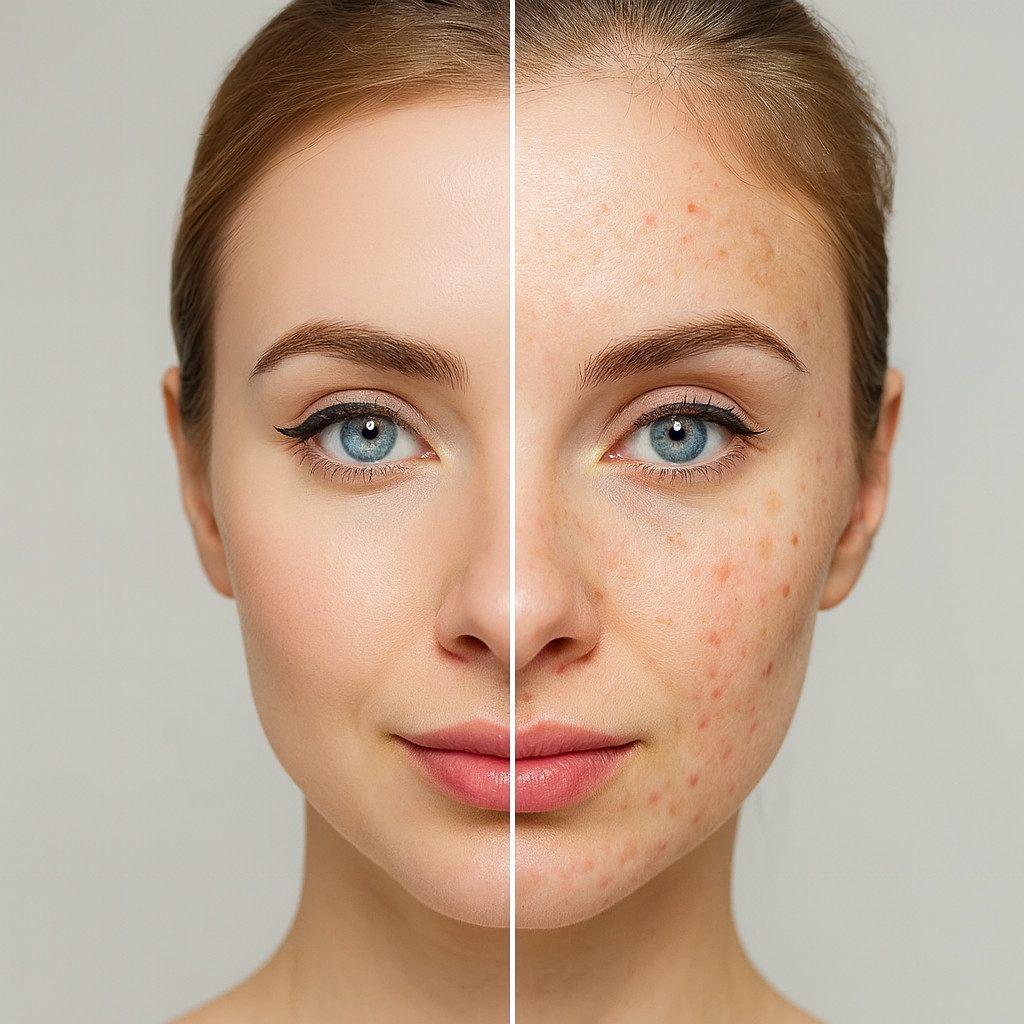 artgerecht AKNE LACTOFERRIN BEFORE AND AFTER