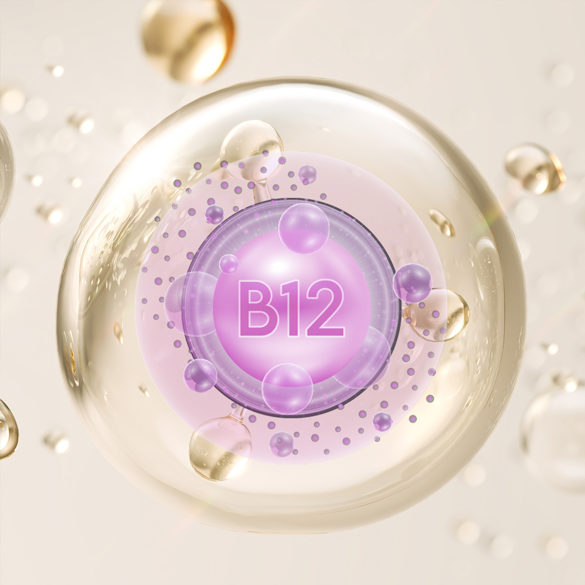 Infografik zur wissenschaftlichen Forschung rund um Vitamin B12 Spray