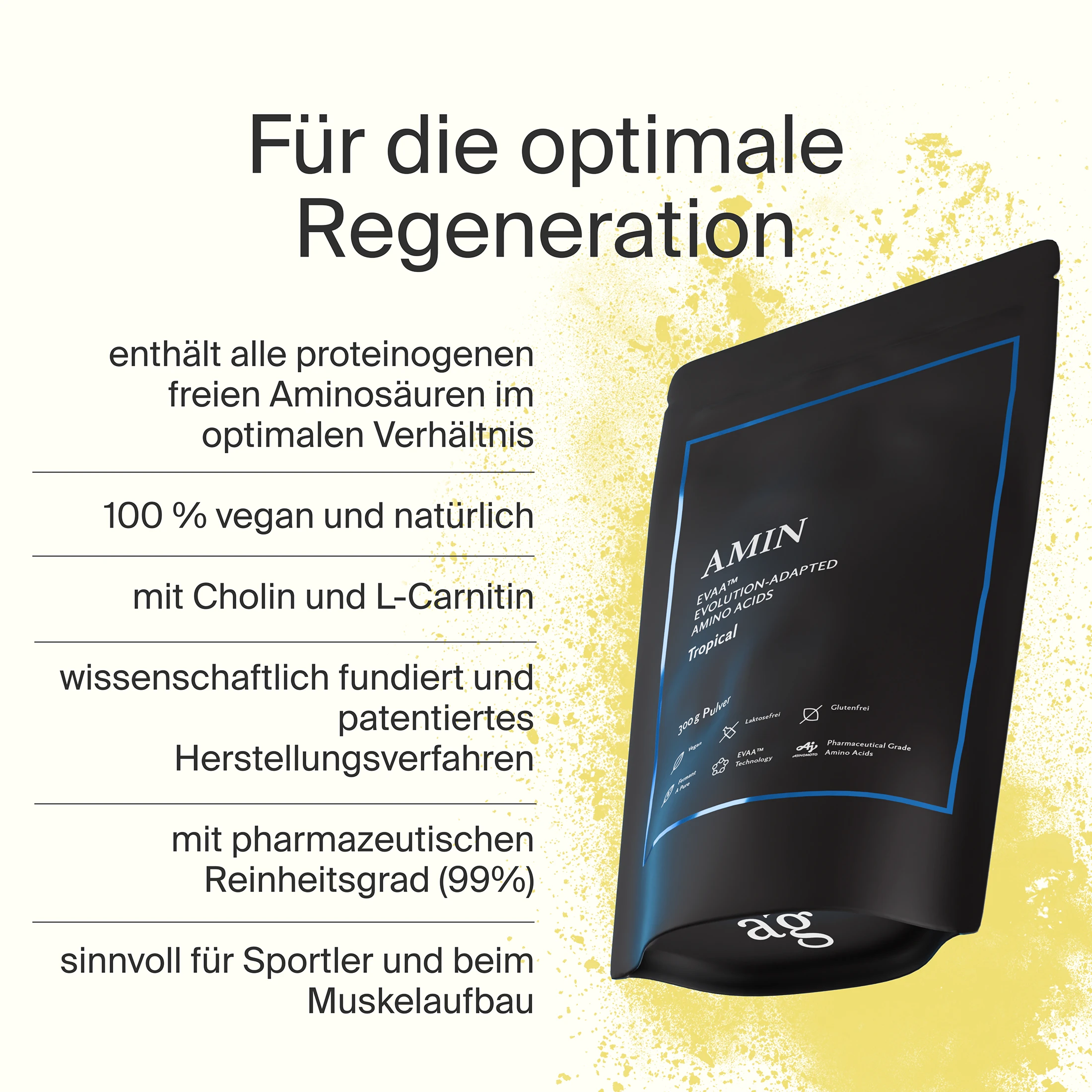 Aminosäuren Pulver EVAA® | EAA & BCAA Komplex