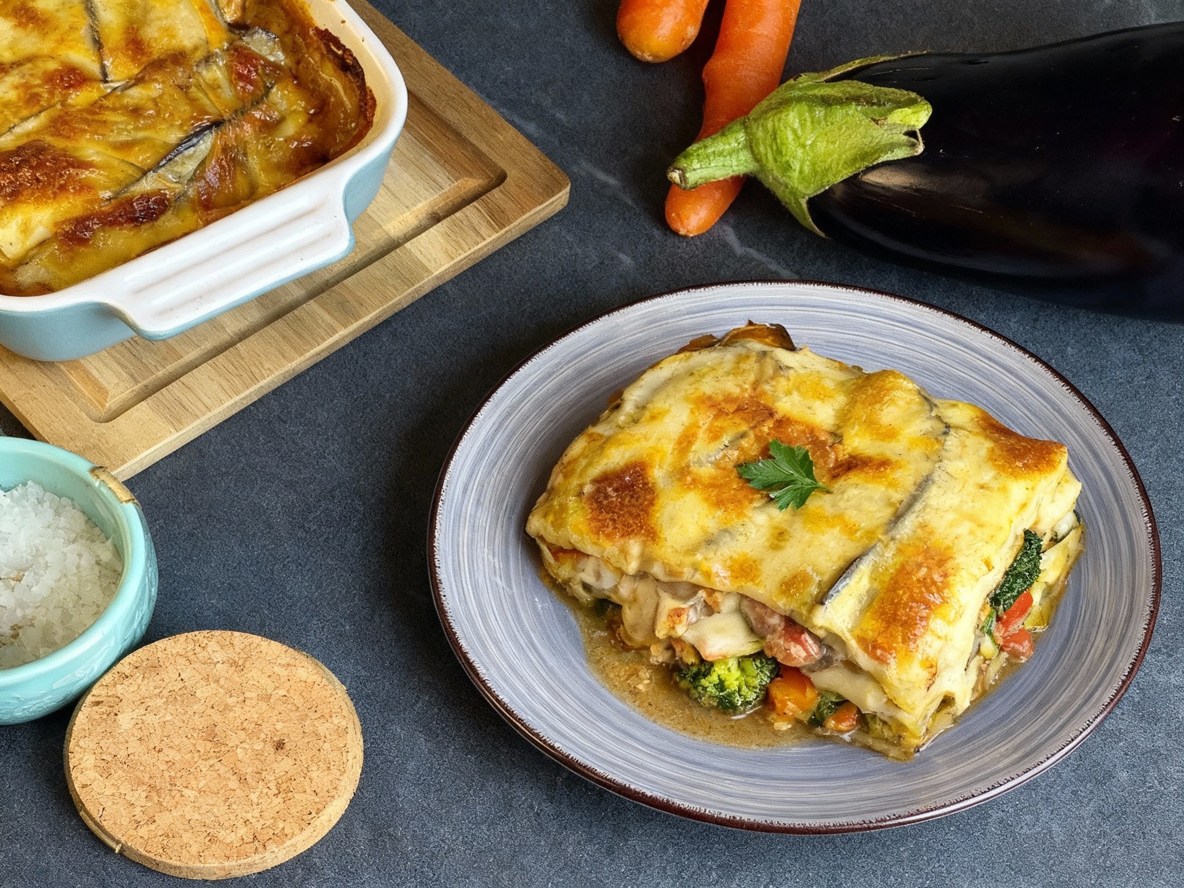 Vegane Lasagne – herzhaft, aromatisch & vollgepackt mit Gemüse