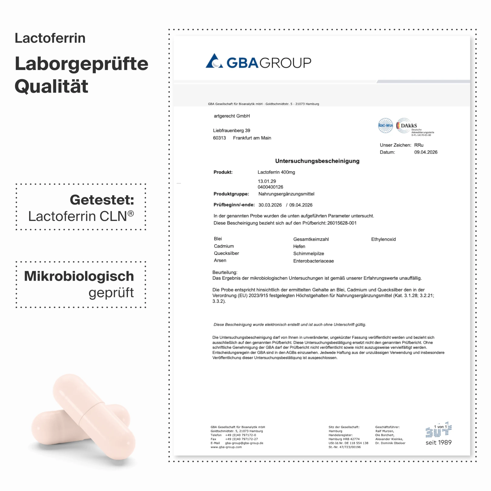 Lactoferrin 60 Capsules