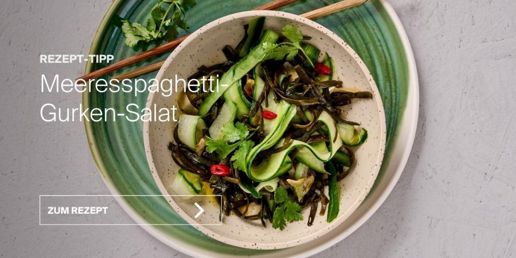 Rezept: Meeresspaghetti-Gurken-Salat