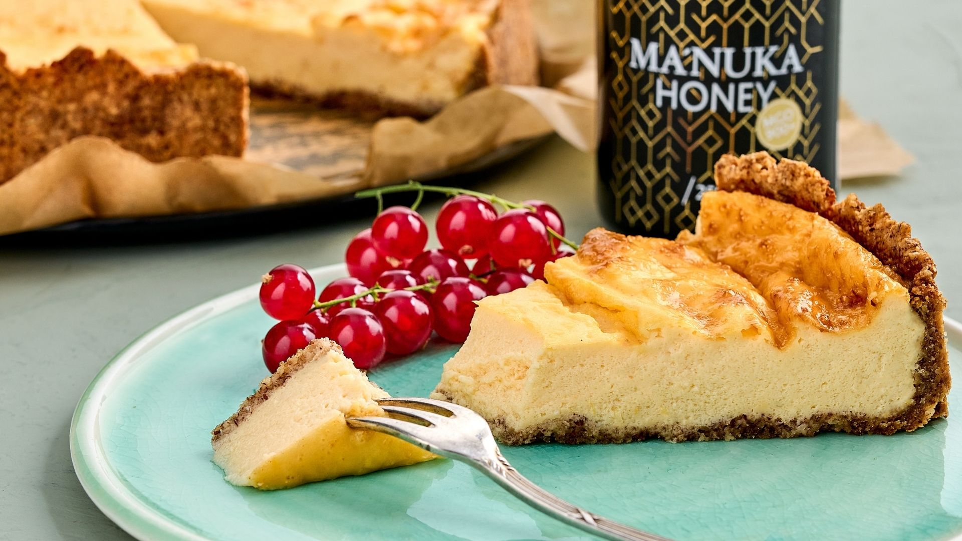 artgerechter Käsekuchen mit Johannisbeeren