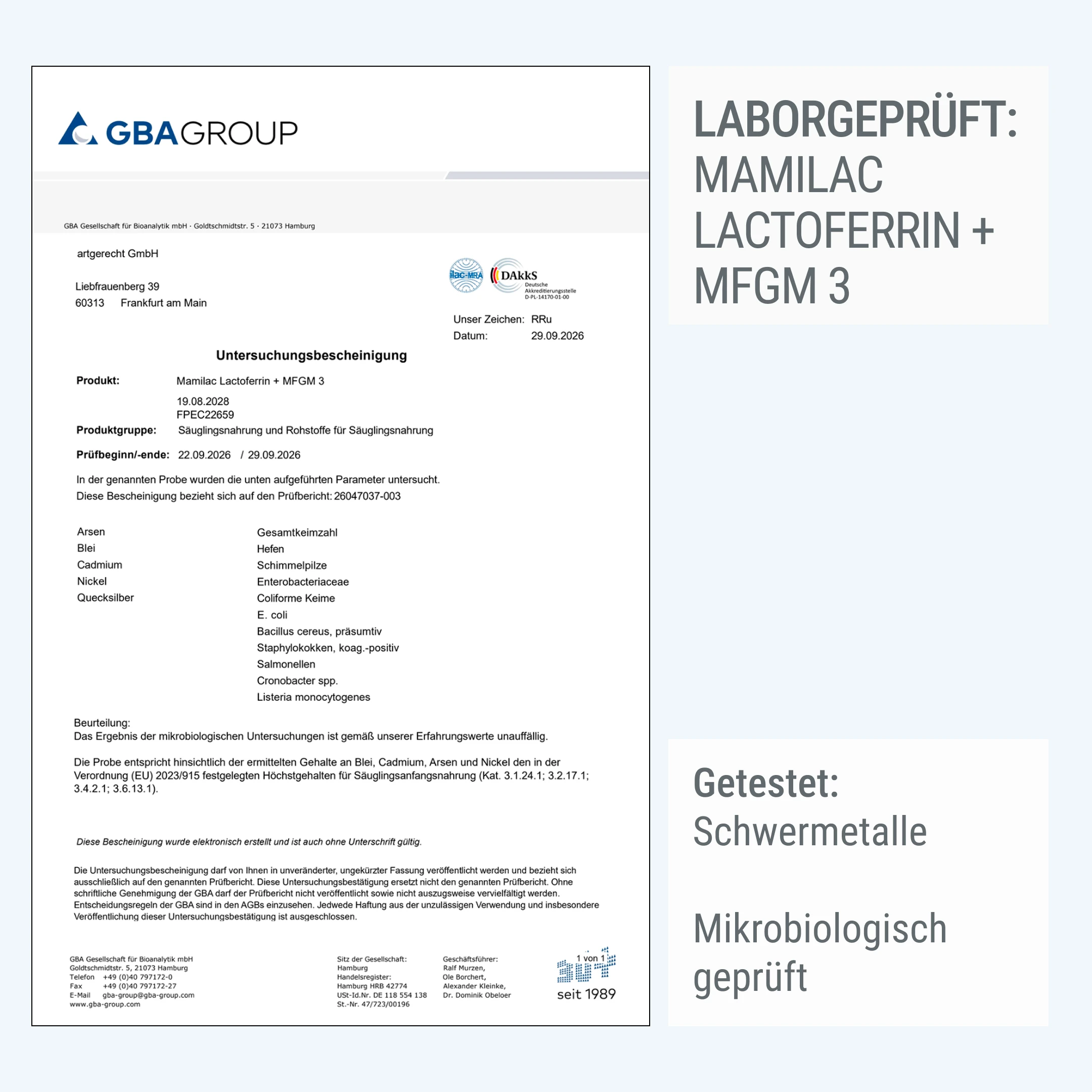 MamiLac Lactoferrin + MFGM 3 | Folgemilch ab dem 10 Monat