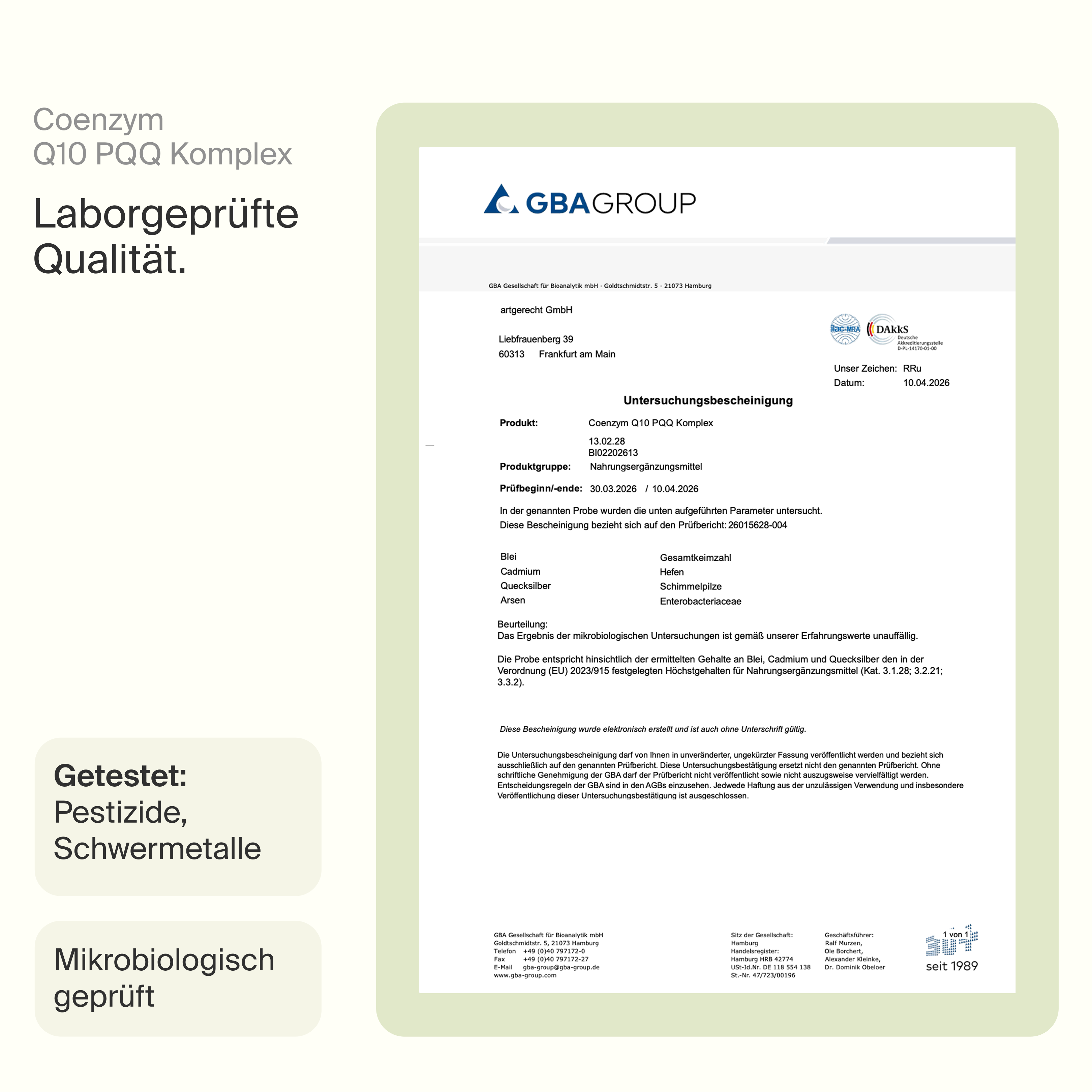 Q10 PQQ Complex