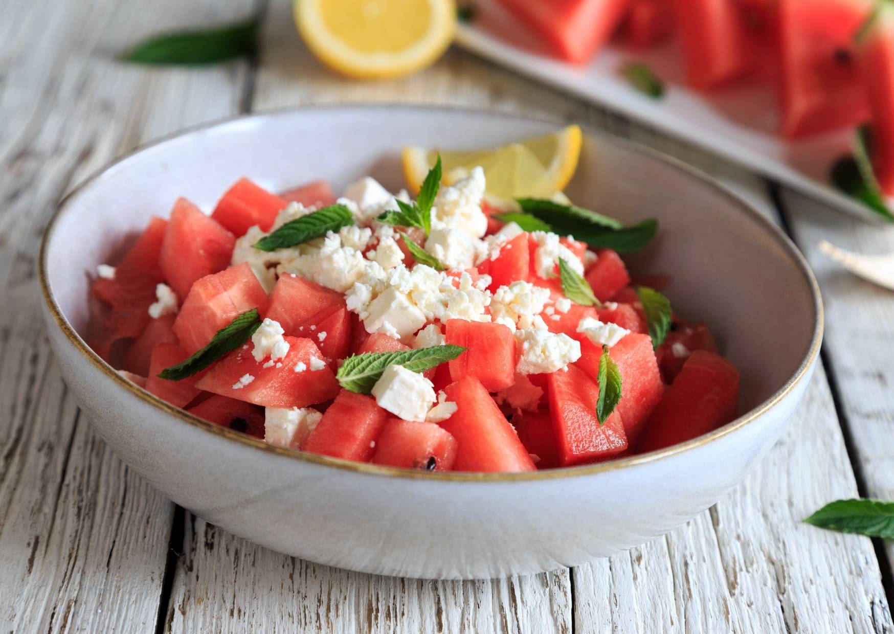Erfrischender Wassermelonen-Feta-Salat – Sommerrezept