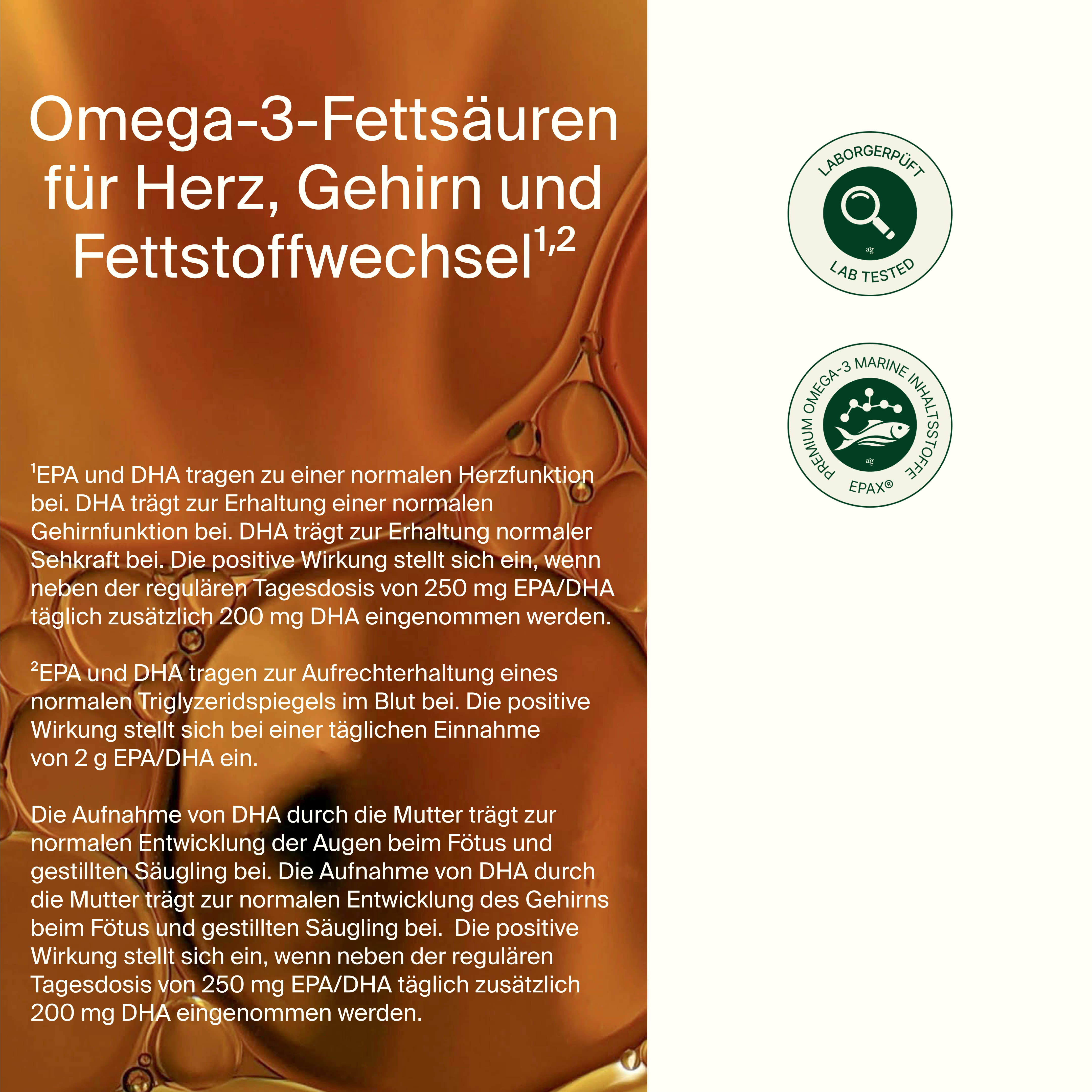Omega 3 flüssig | 2.000 mg Fischöl