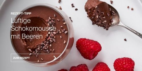 Rezept f&uuml;r Schokomousse mit Beeren