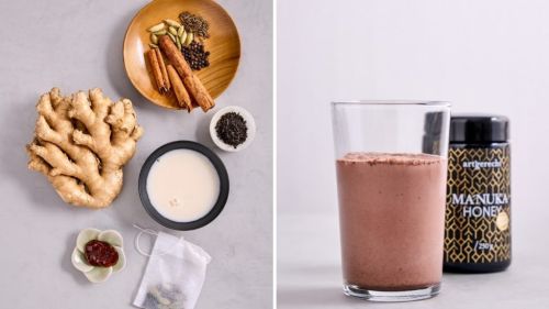 Chai-Gewürz-Schokolade Rezept vorher-nachher