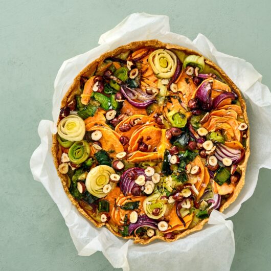 Artgerechte Süßkartoffelquiche